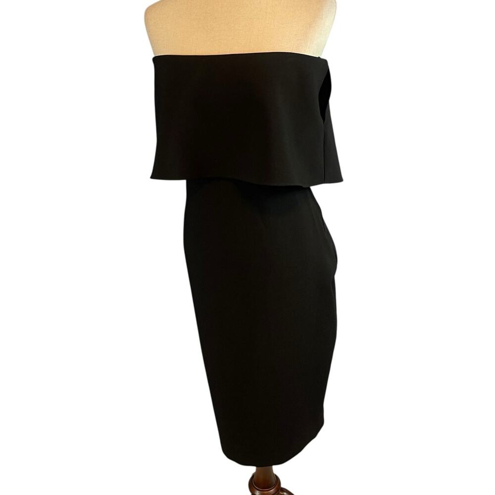 Likely Driggs Black Strapless Sheath Special Occasion Cocktail Party Dress Sz 10 - Picture 9 of 10